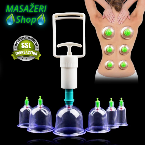 Vakum Masažar Sa Pumpom i 12 VENTUZA Vakum Masažar Sa Pumpom i 12 VENTUZA